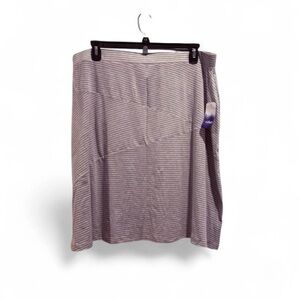 Indigo Gray Striped Skirt